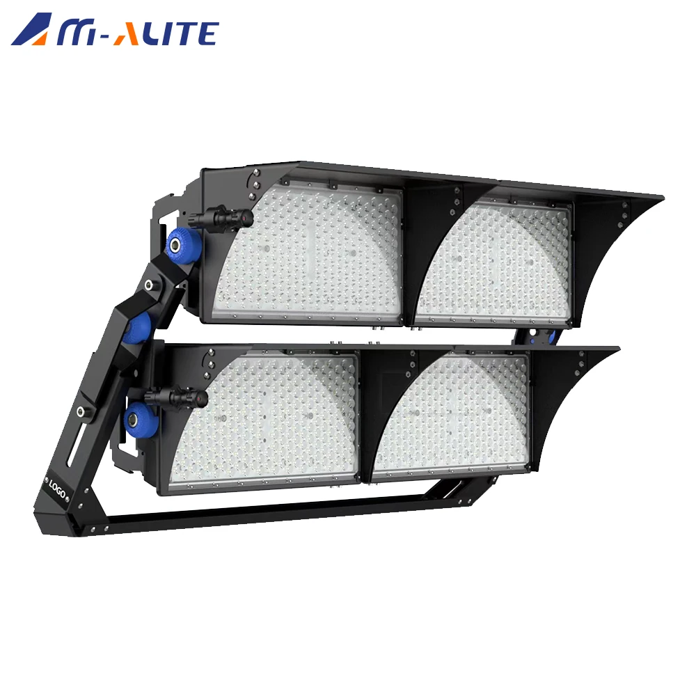 

500W Led Flood Light Outdoor 40000lm Bright Led Stadium Lights Daylight 7000K with 4 Modules Adjustable LED Outdoor Flood Lights