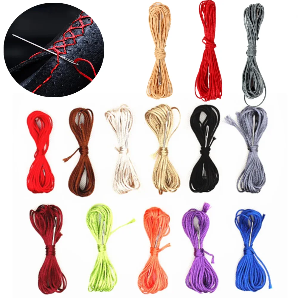 Universal Nadel und Faden Set für Auto Lenkrad Abdeckung Braid Protector DIY Braid Lenkrad Auto Innen Zubehör