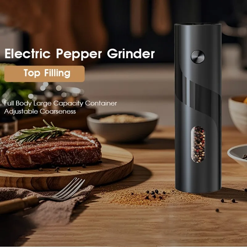 Electric Pepper Grinder – Adjustable Grind Settings with Stylish Modern Design 6