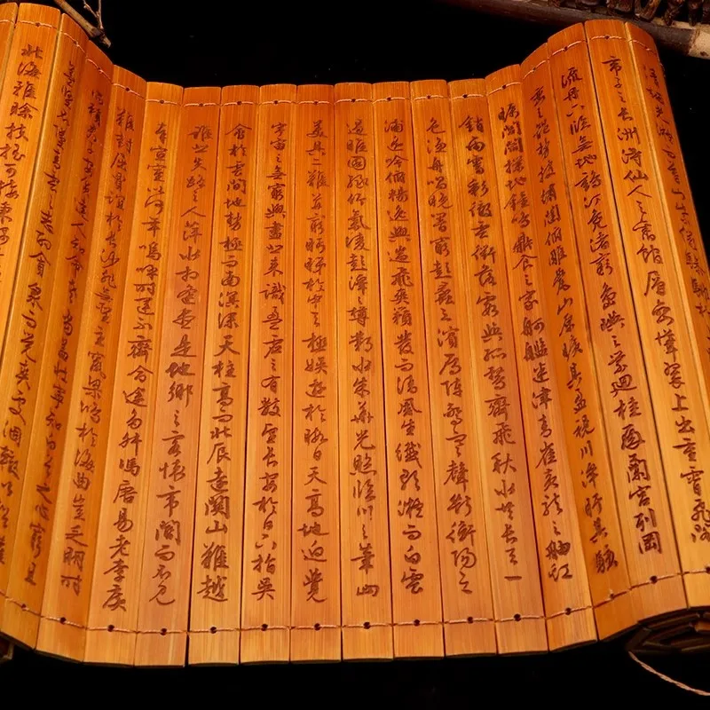 Preface to Tengwang Pavilion Full Text  Bamboo slips and scrolls Traditional cultural gifts Decorative ornaments