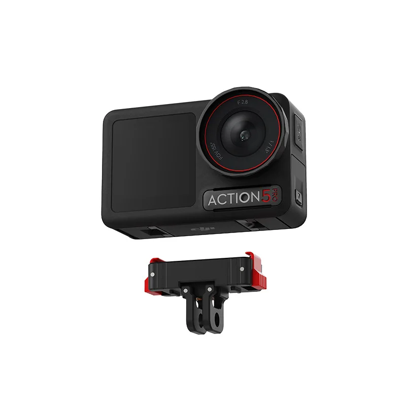 DJI Action6 5 4 AcePro2용 합금 마그네틱 퀵 릴리즈 어댑터 베이스 마운트 어댑터 브래킷 1/4 나사 인터페이스 (Insta360 X5 호환)