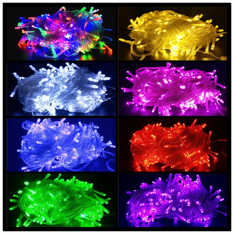 

LED Icicle String Lights Christmas Fairy Lights Street Lamp Garland Outdoor Home for Wedding/Party/Curtain/Garden DIY Decoration