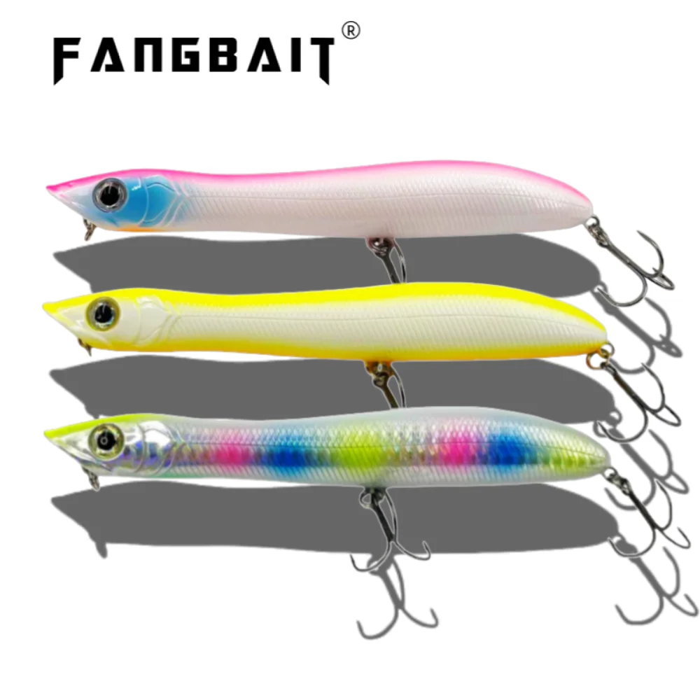 100/140mm 9,5/26g Schwimmende Popper-Angelköder Oberflächenköder Künstliche Hartköder für Seebarsch Oberflächenköder Patchinko 100