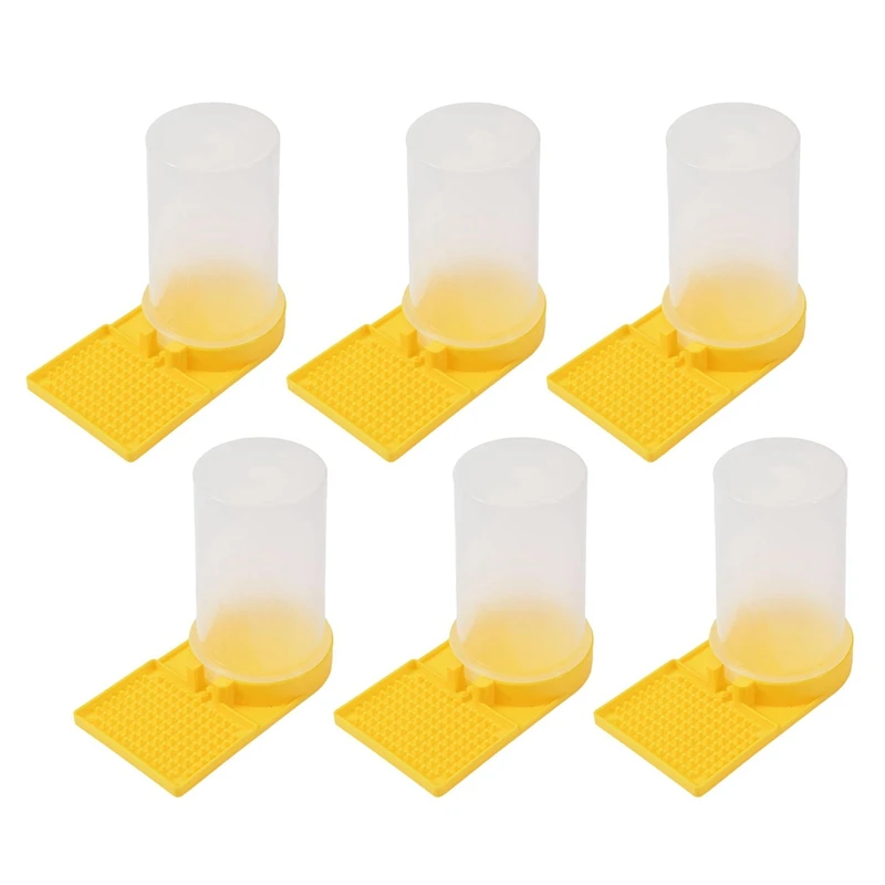 6Pcs Bee Watering Station Bee Cups Water For Bees Garden Bee Bere Attrezzature Per L'Apicoltura Honey Beehive Ingresso Feeder Durevole