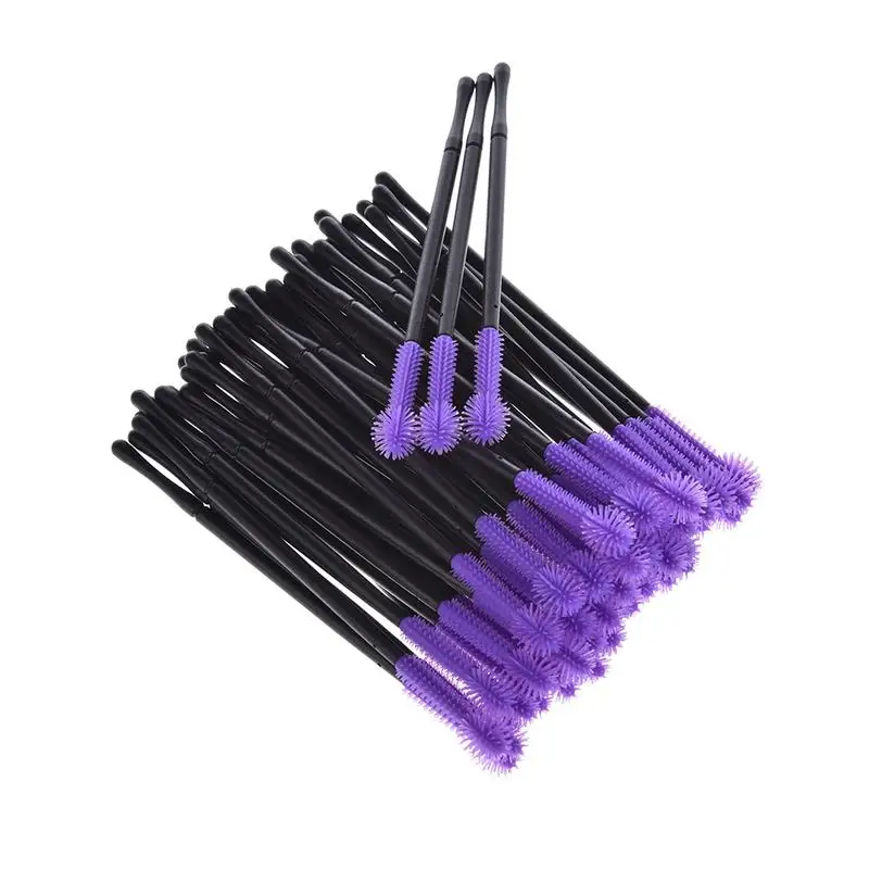 50 Stuks Wegwerp Wimperborstels Wimpers Verlenggereedschap Wenkbrauw Borstel Mascara Tovers Applicator Spoolers Wimpers Cosmetisch