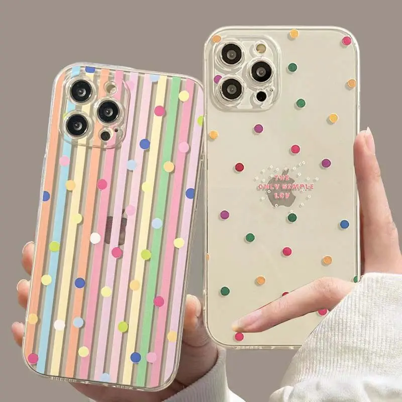 Colour Wave Point Case for OPPO Reno 13F 11F 12F 14F 8 13 12 11 14 10 Pro Plus 8T 5G Reno 5 6 Lite 7 4G A58 A78 A79 A98 Cover