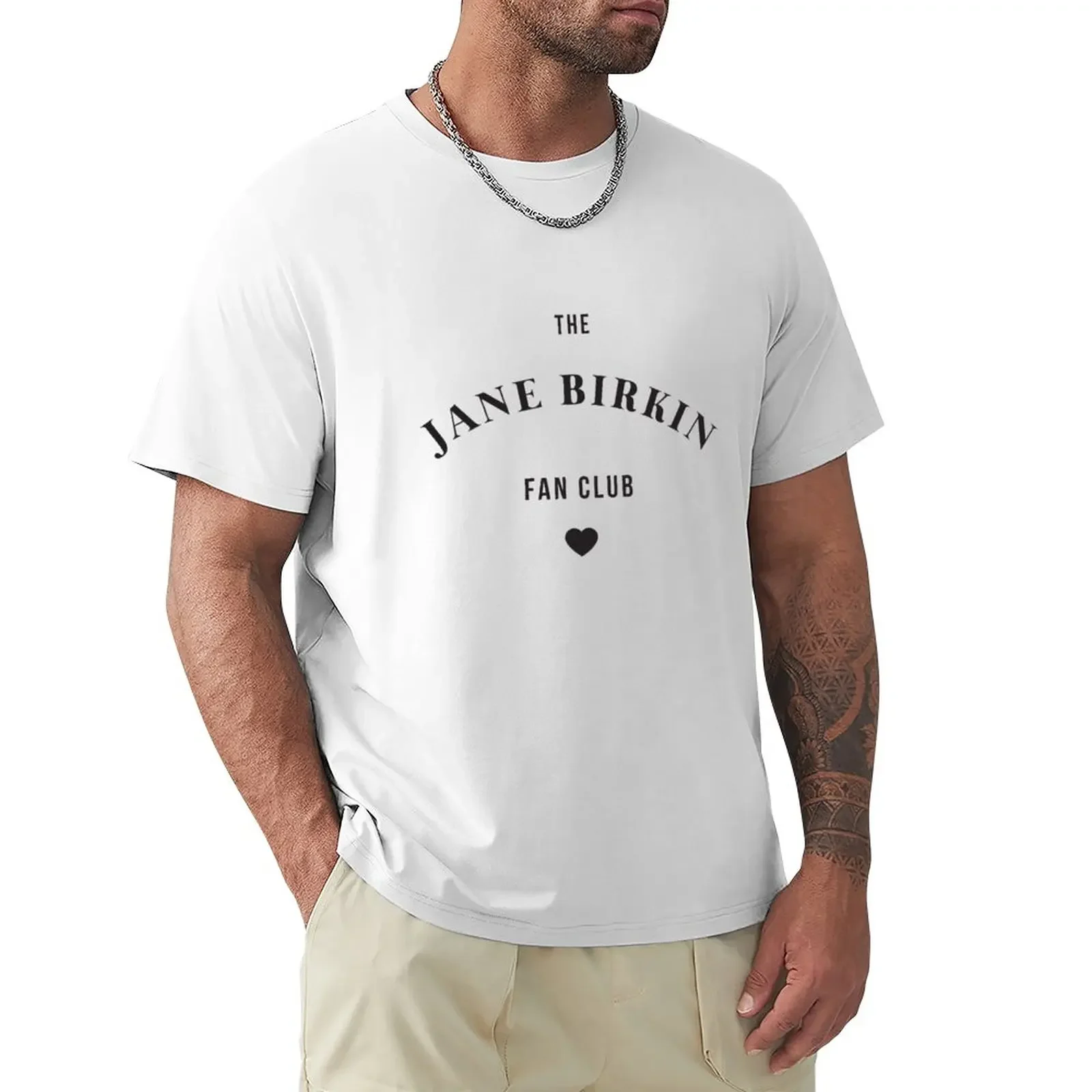 The Jane Birkin Fan Club T-Shirt Taglie Forti Magliette Per Uomo Pack Sweat Abbigliamento Estetico Abbigliamento Vintage Abbigliamento Uomo
