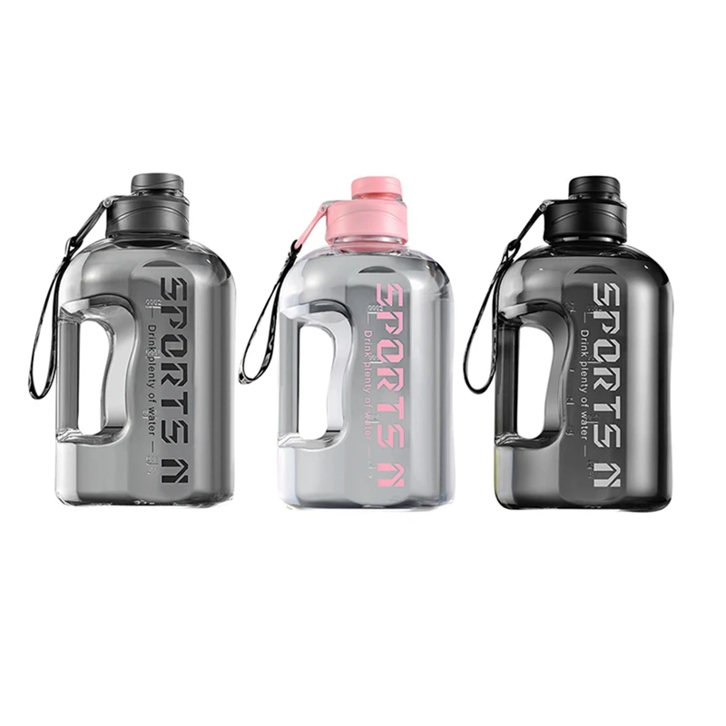 Botellas de agua con pajita para hombre y mujer, botella de agua caliente con aislamiento de 2,7/1.7L, para gimnasio, viajes, senderismo, Camping, Fitness a prueba de fugas