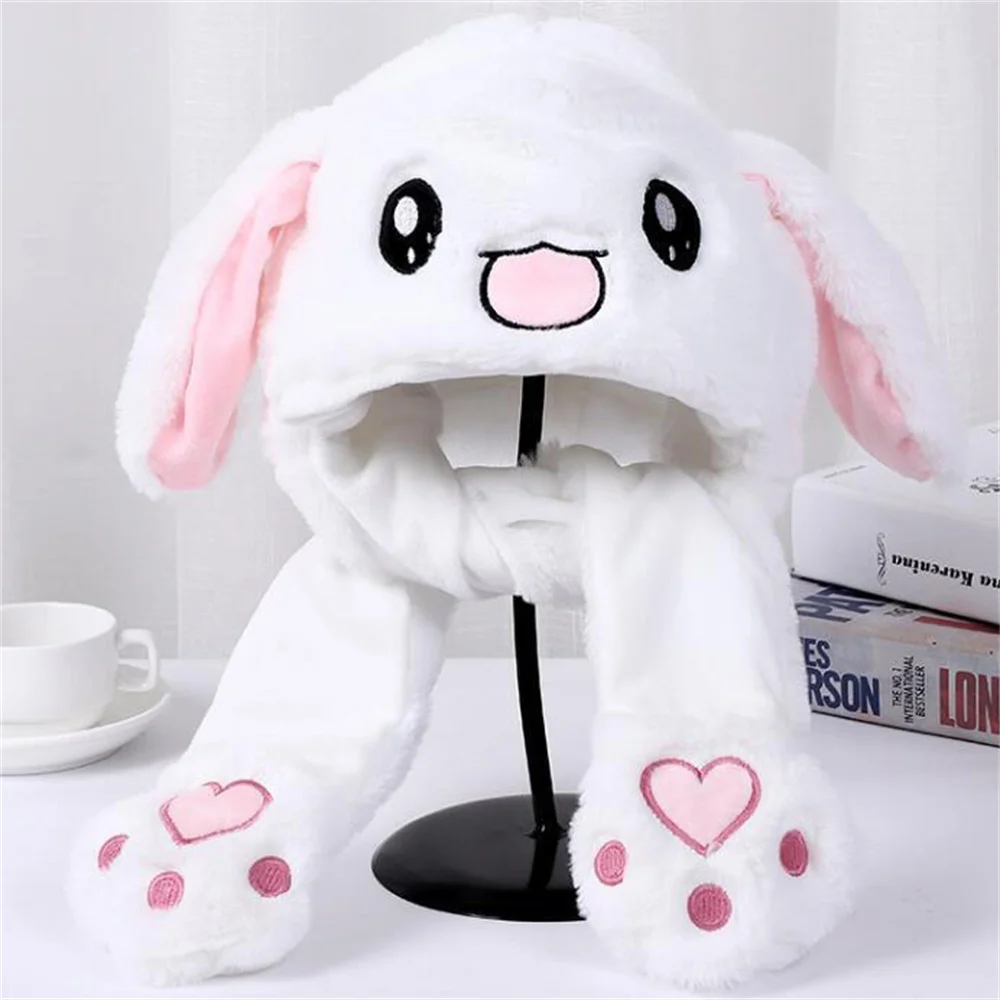

KPOP JENNIE Same Rabbit Knitted Long Ear Hat Fashion Cute Cap Loverly Casual Headgear Cute Headdress Hat