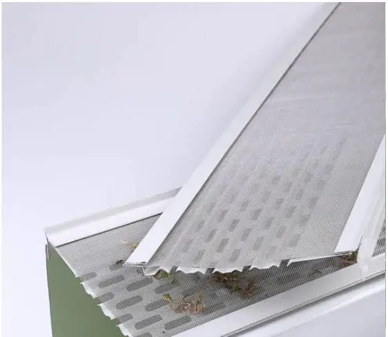 6&rdquo;Leaf Protection 100 Feet Stainless Steel Mesh White Aluminum Gutter Covers Contractor Grade Easy To Install