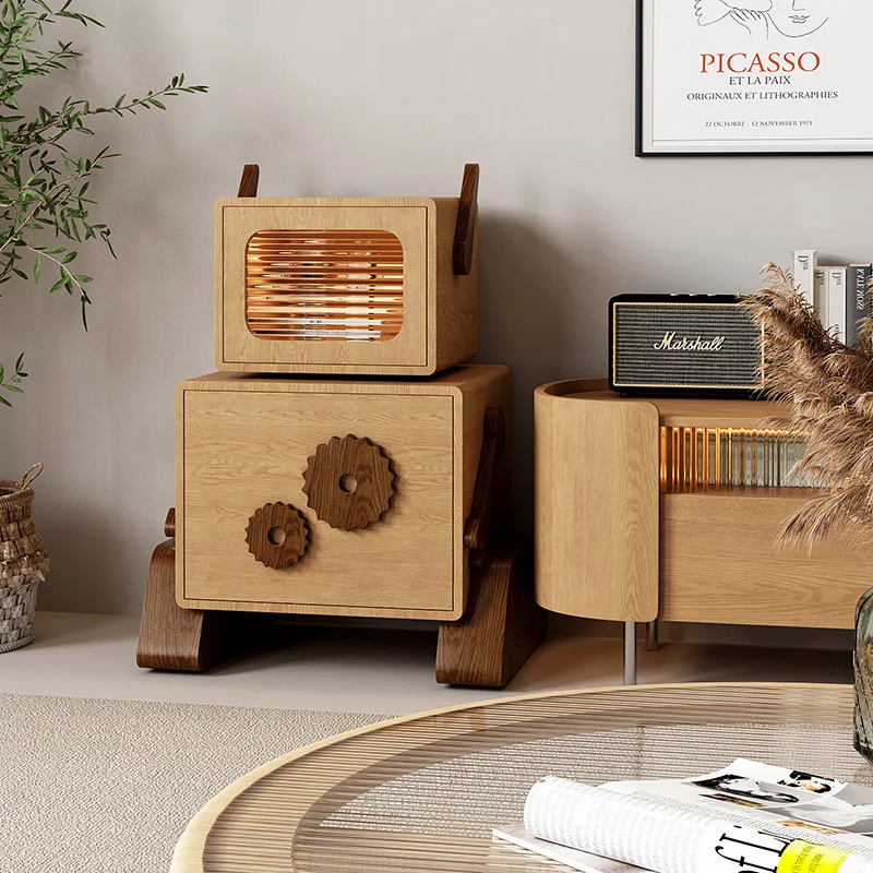 

Modern Minimalist Side Cabinet Storage Cabinet Children's Toy Storage Cabinet Side Cabinet Nordic Bedroom Bedside Table
