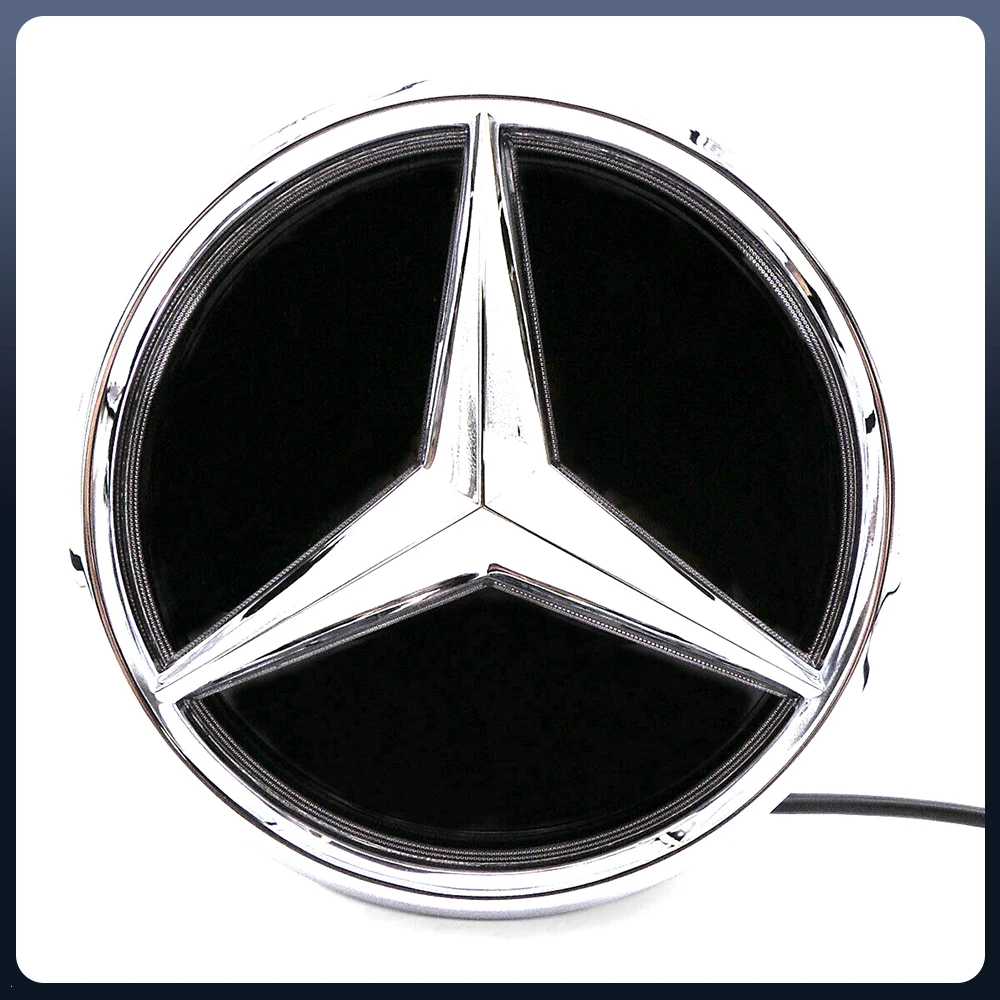 메르세데스 벤츠 GLC GLE GLS-클래스 2016-2019용 프론트 그릴 LED 스타 엠블럼 라이트 배지
