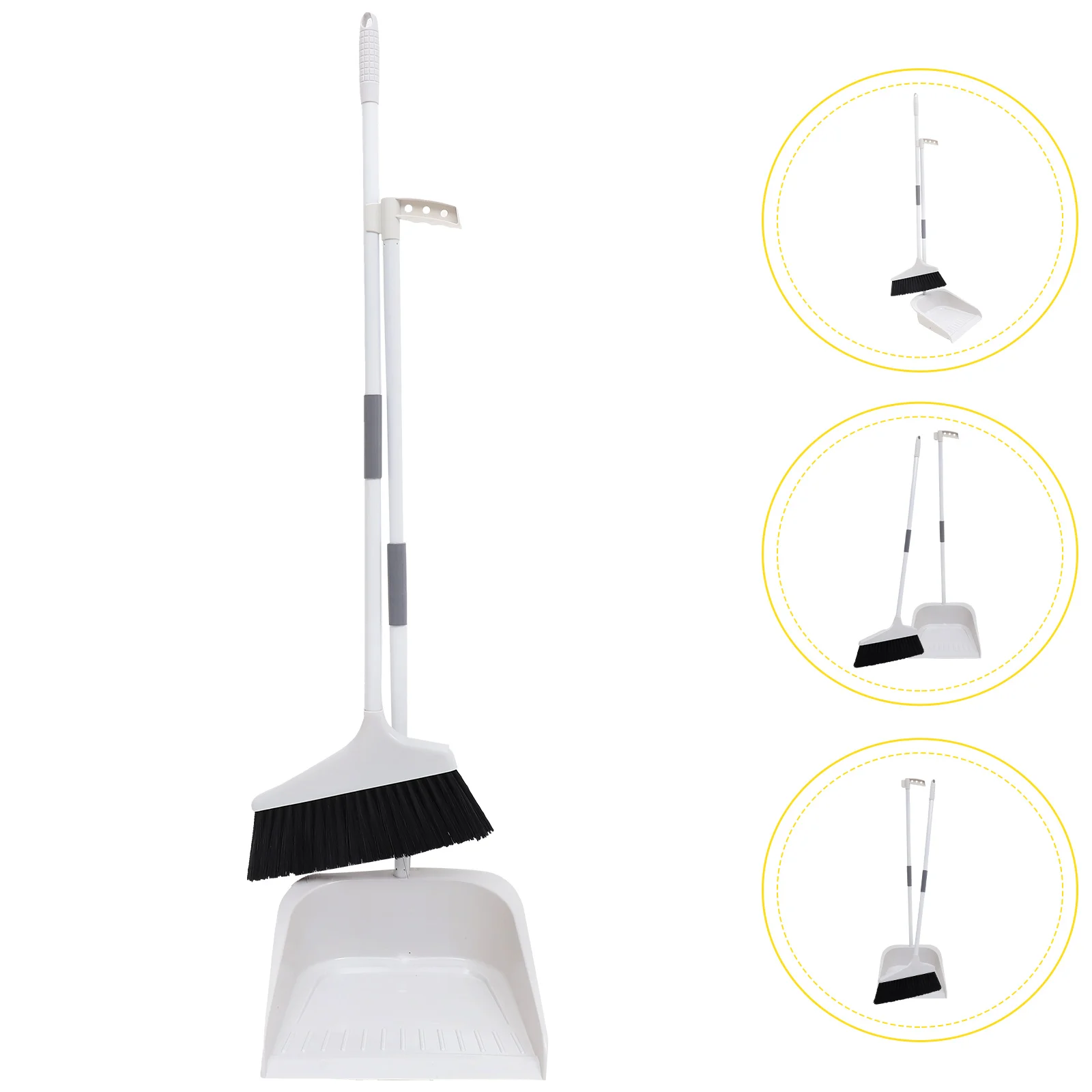 

Broom Dustpan Set Upgrade Broom Long Handle Broom Broomstick Standing Dust Pan Home Kitchen Lobby Floor Cleaning