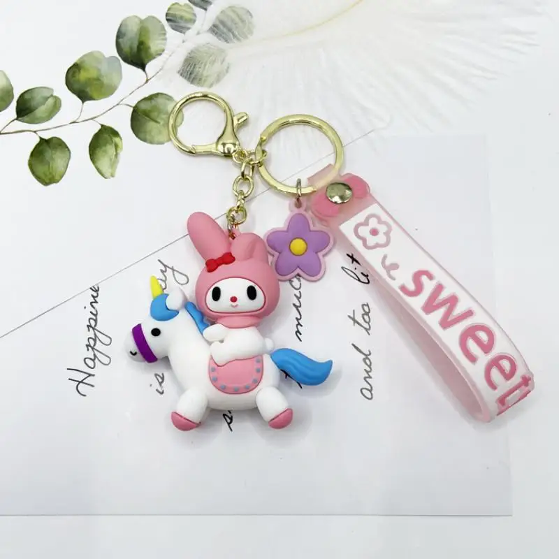 Little Luxuries Designs Hello Kitty Style Crystal Keychain/Bag Charm