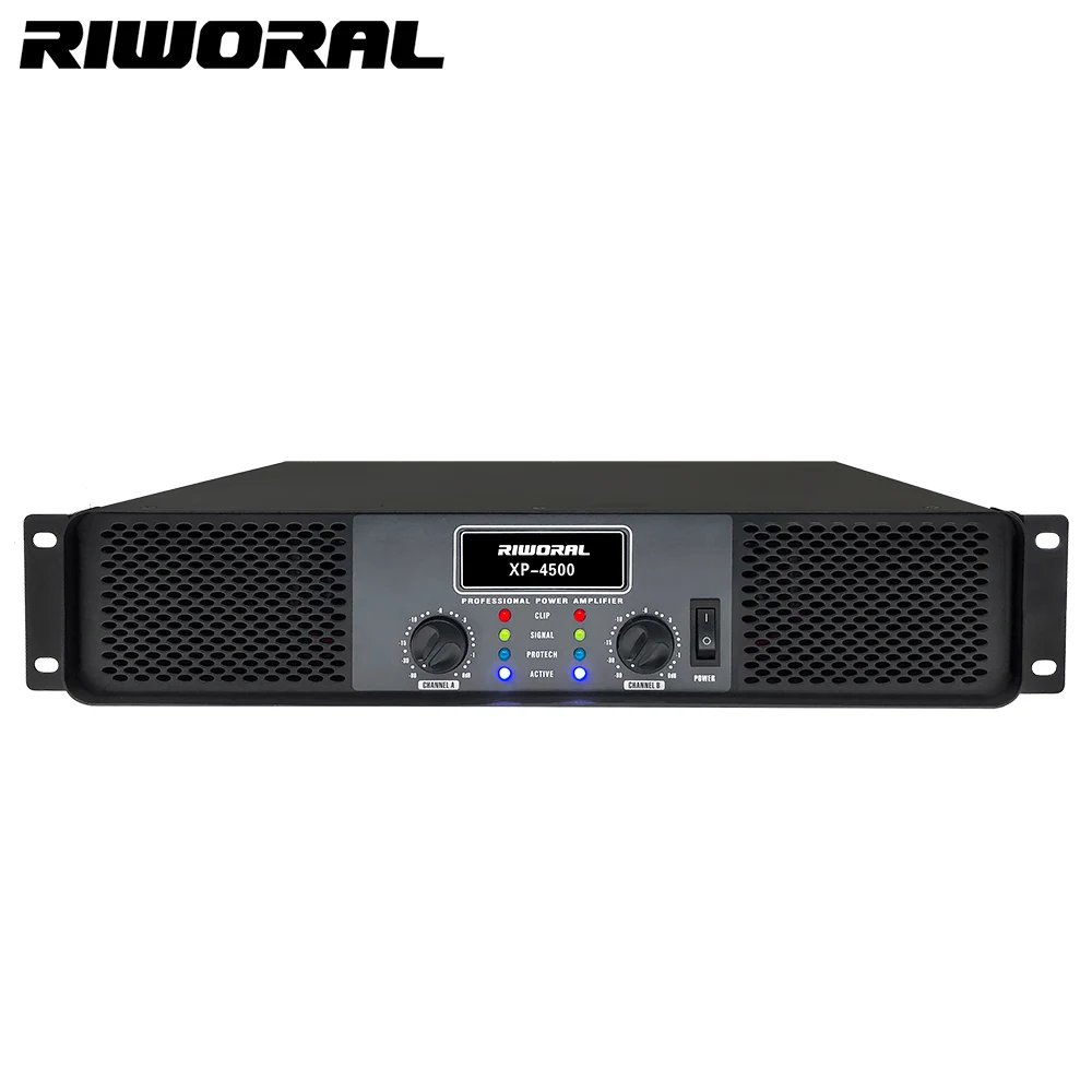 

XP4500 850W*2 Channel Hifi Amplifiers Professional Class D DJ Stage Performance Karaoke Power Amplifier Audio