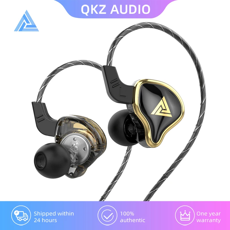 Оригинальные проводные наушники QKZ AK6 ARES/DMX/AKX HIFI с усиленными ...