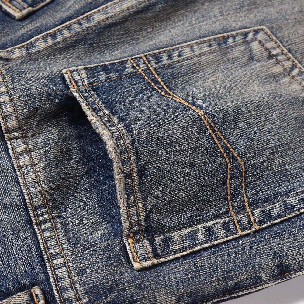 Jeans Men Y2k Streetwear Casual Fashion Straight-leg Baggy Stacked Trousers Autumn Winter Designer Vintage Street Denim Pants 5
