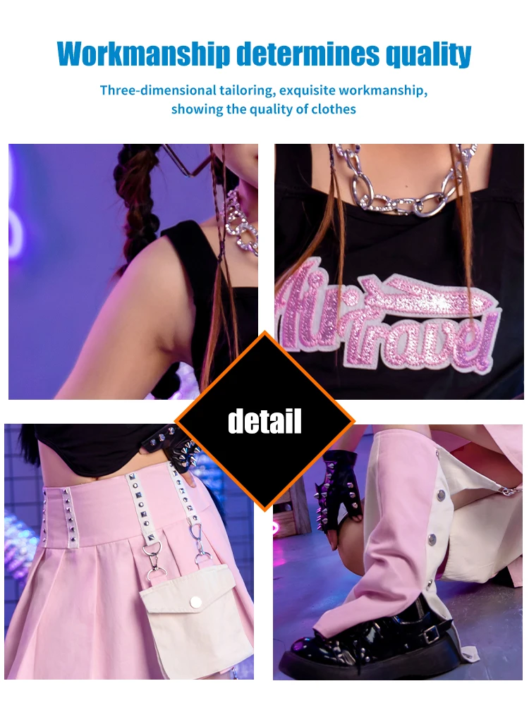 ZZL K-PoP Clothes Children's jazz dance trendy cool costumes