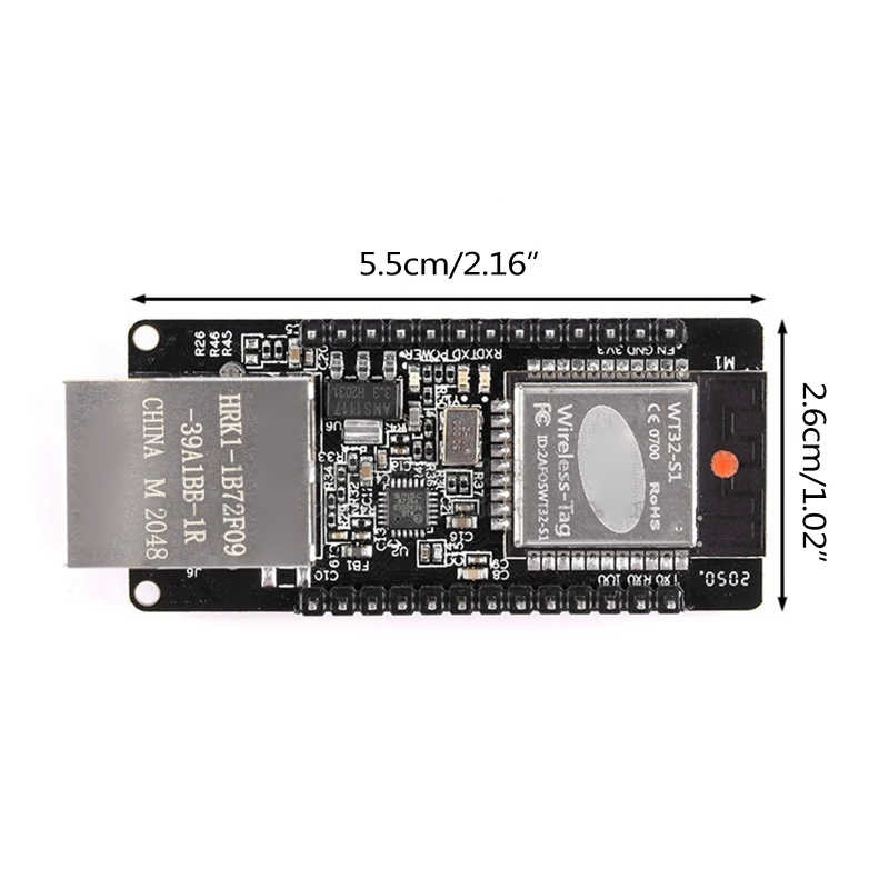 Placa do Desenvolvimento do Wifi do Módulo dos Ethernet de Wt32 Eth01 Esp32 100mbps Rj45 Bluetooth-compatível - Image 5