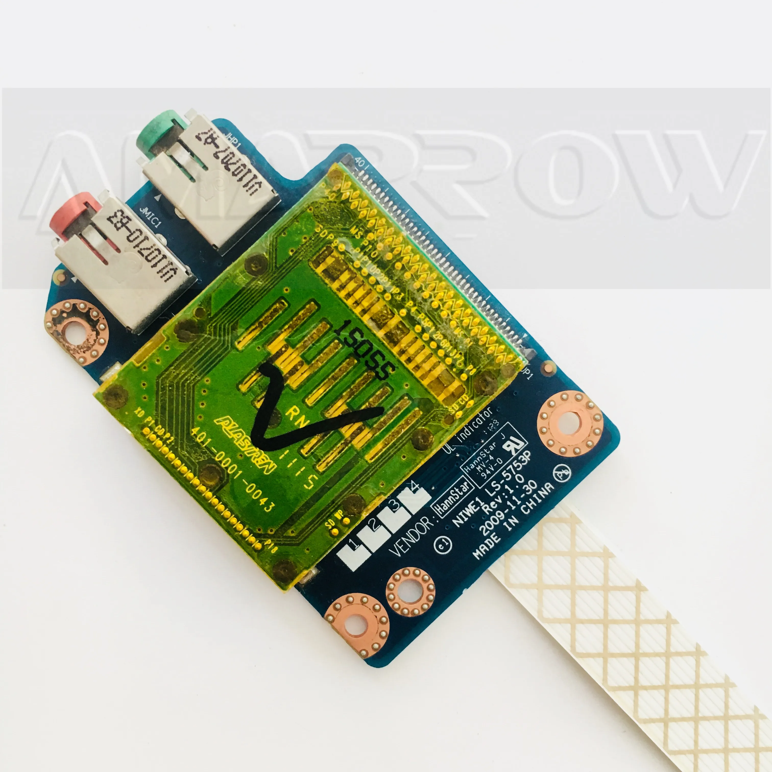 Original free shipping for LENOVO G460 G560 Z560 SD card board audio