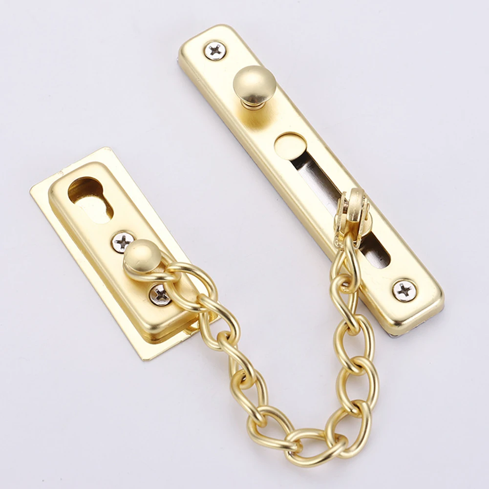 Description Picture 6 of itemSafety Chain Lock, Metal Safety Sliding Lock, No Perforation, Anti-theft, Travel, Accommodation, Hotel Door Supplies
