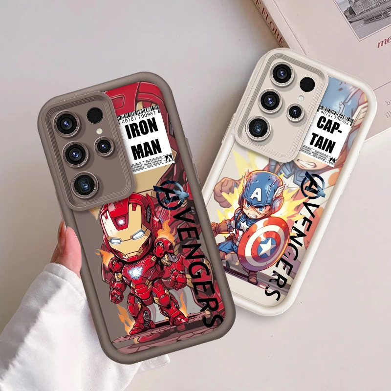 Cap Tain Hulk Marvel Per Samsung Note 20 S24 S23 S22 S21 S20 Ultra Plus Fe A25 A23 A22 A15 A31 5G Eye Ladder Tpu Phone Case
