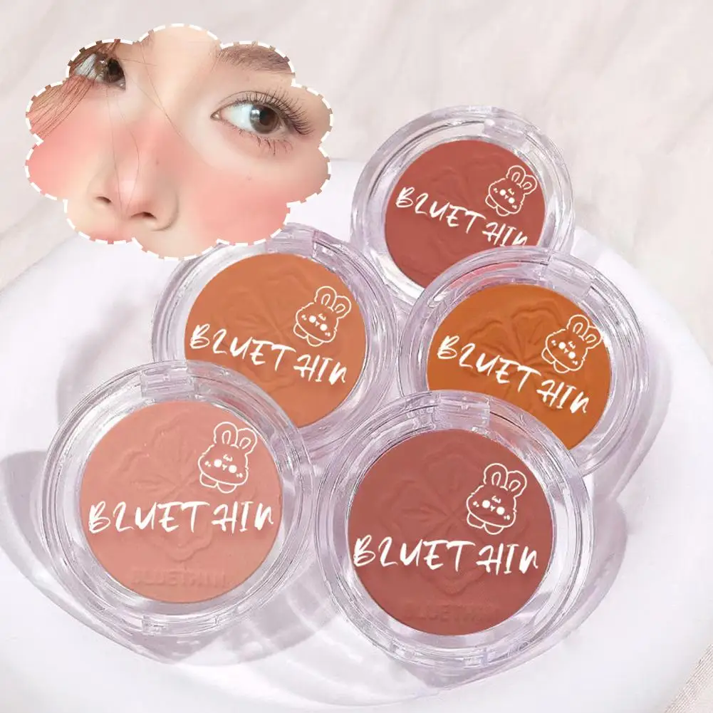 

Monochrome Blush Face Mineral Pigment Peach Orange Blush Shadow Blue Nude Blusher Matte Cosmetic Cheek Pink Contour Natural G8V4