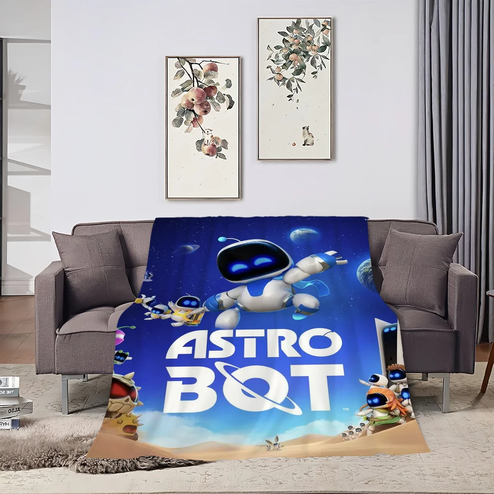 Game A-Astro B-BotS Skicomfort Warm Soft Home Kids Lunch Blanket Suitable For Living Room Office Daily Travel Gifts 3