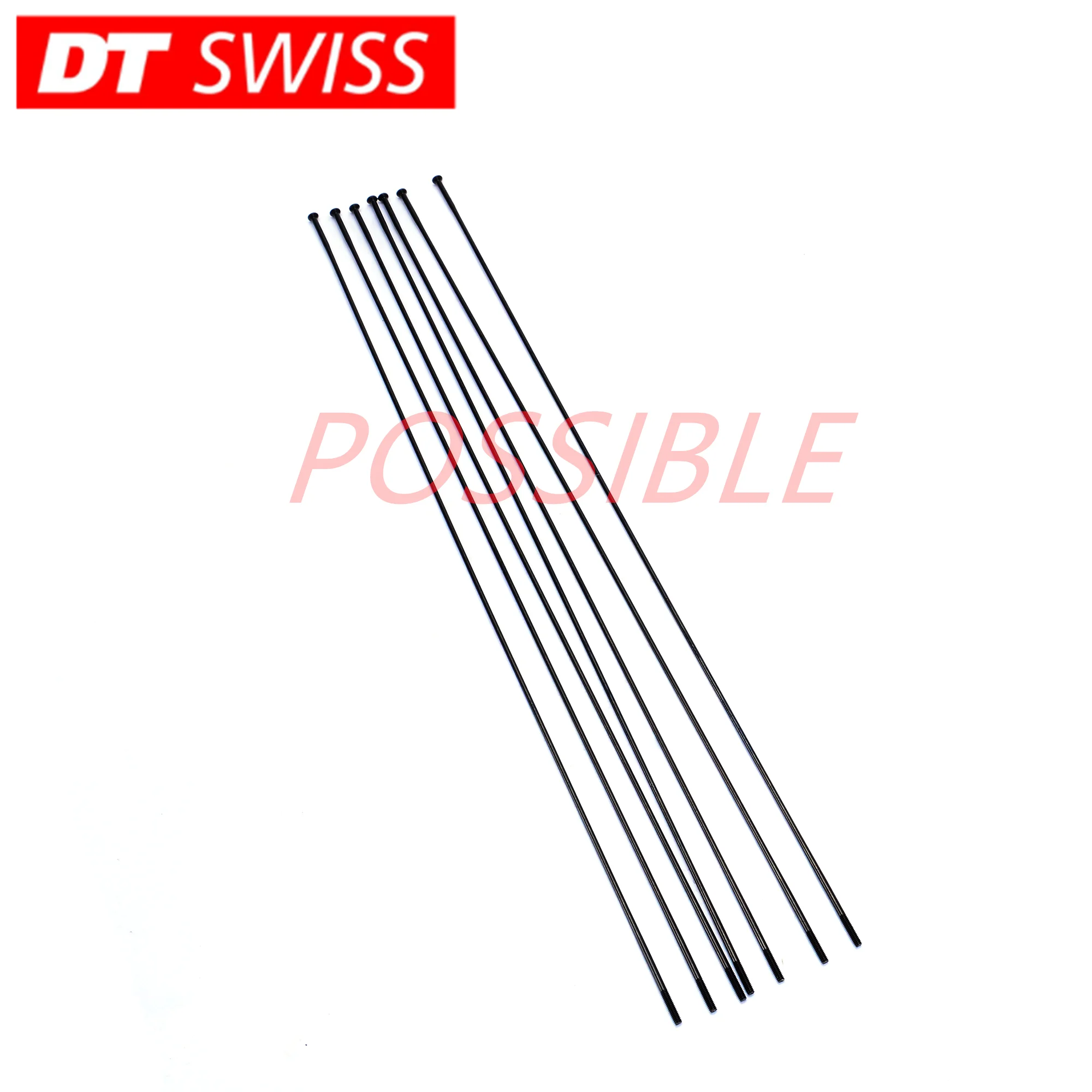 Bicycle Spokes DT Swiss COMPETITION RACE 2.0-1.6-2.0 Round J-bend/straight Pull Black Lightweight Variable Diameter