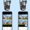 BESDER 15MP Wifi Camera PTZ Outdoor Dual Screen 10X Digital Zoom Human Detection 10MP Security IP Camera Surveillance O-Kam Pro 2