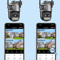 BESDER 15MP Wifi Camera PTZ Outdoor Dual Screen 10X Digital Zoom Human Detection 10MP Security IP Camera Surveillance O-Kam Pro 2