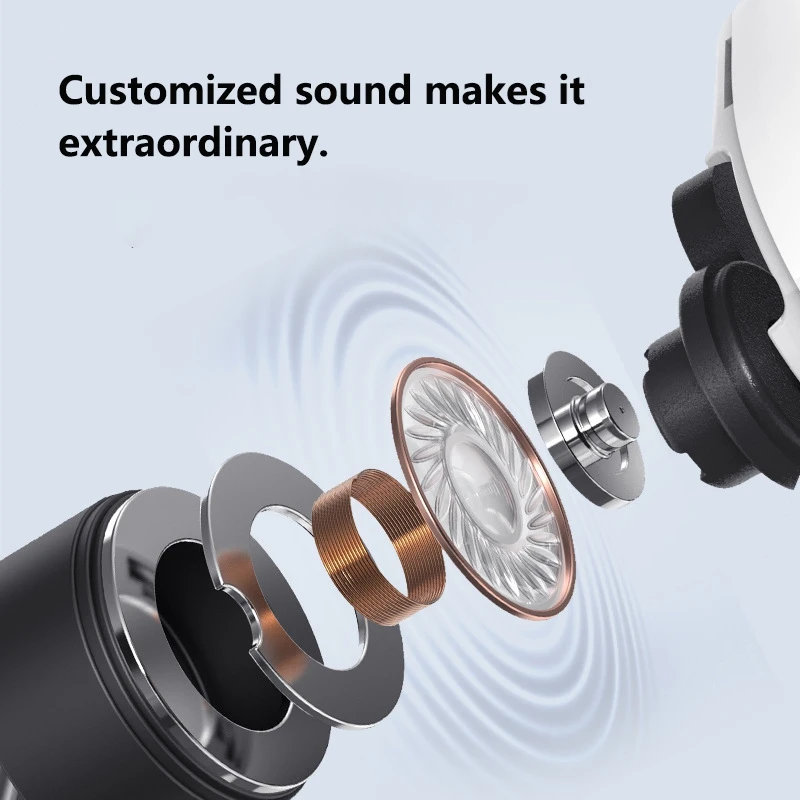 Auricolari Bluetooth senza fili, auricolari in-ear, cuffie sportive con cancellazione del rumore, cuffie di alta qualità per IOS Android - Image 5