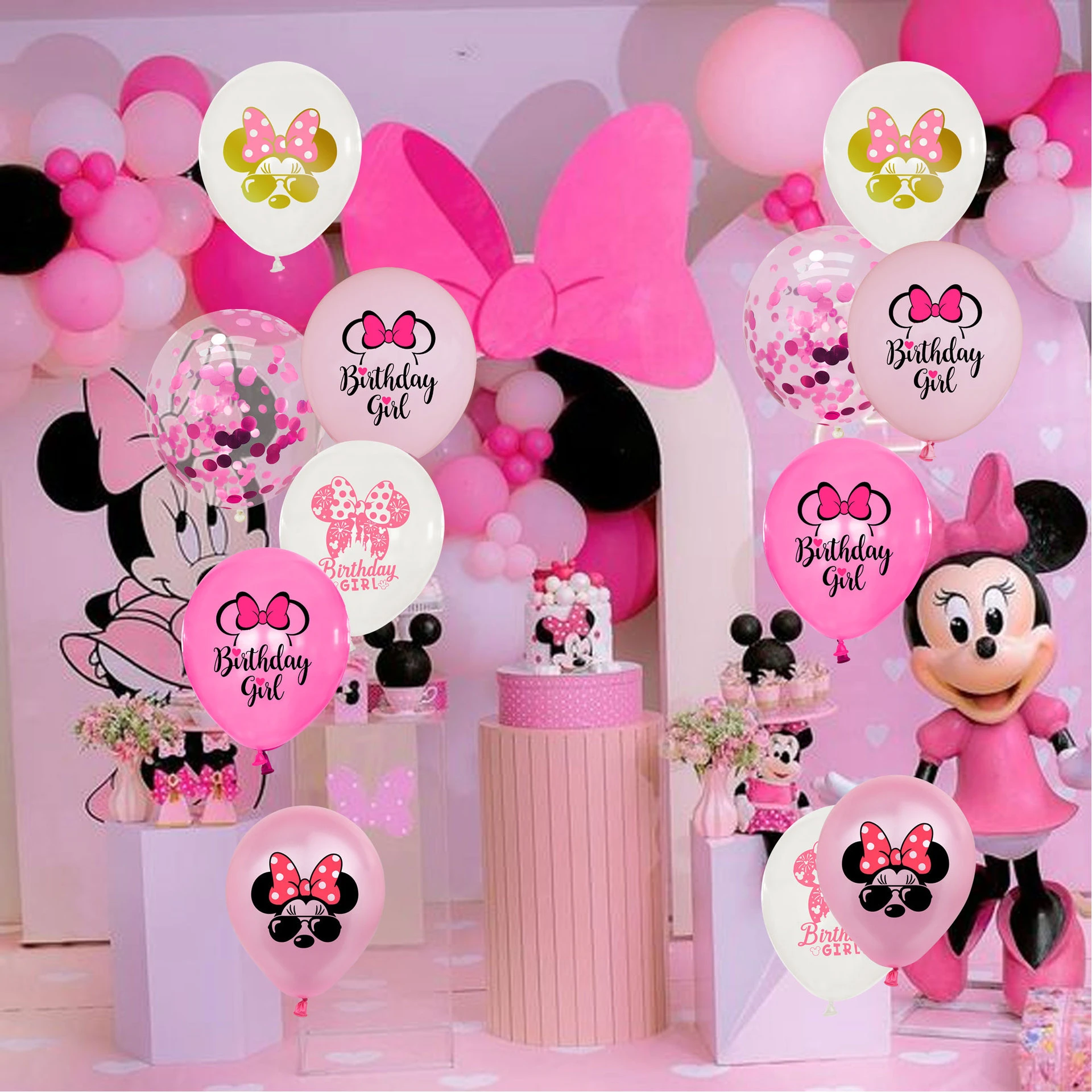 Festival Getand Turbine 10 Stuks Minnie Ballonnen Mickey Mouse Verjaardagsfeestje Decor Baby Douche  Decor Kids Party Mickey Ballon Lucht Globos| | - AliExpress