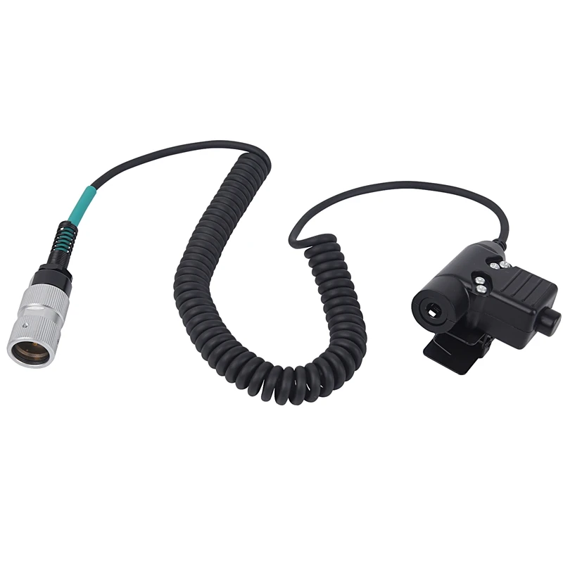 RISENKE-U94 PTT System Adapter for U-329/U MIL-C-55116 FL5601-02 AN/PRC-148 & AN/PRC-152 Radio, 6-Pin Connector, Military