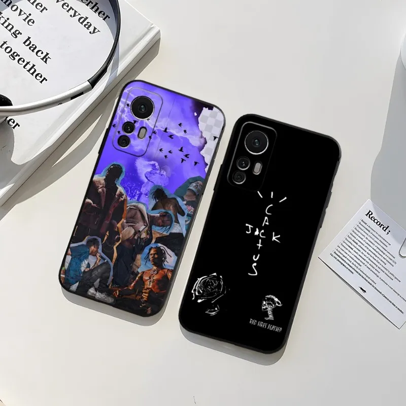 Jackboys Travis Scott Custodia Per Telefono Per Xiaomi 11 13 12 10T 9 T Pro Lite Ulltra X Mix4 Civi Funda Black Coque