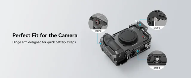 Gabbia Half Cage SmallRig Per Sony FX3/FX30 - Quick Release HawkLock Con Piastra Arca