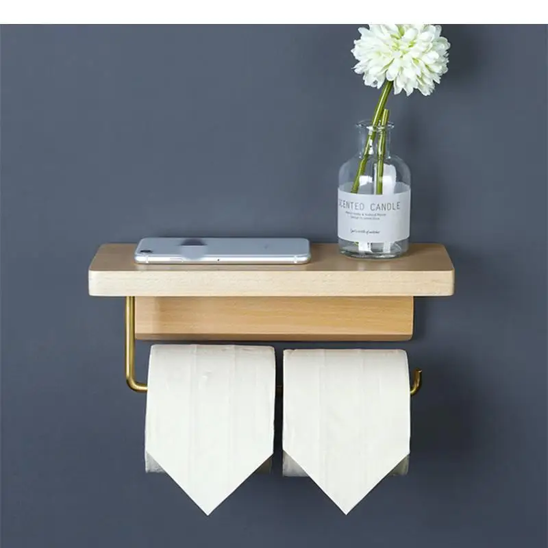 

Латунный деревянный держатель для салфеток, держатели для рулонов унитаза, настенный держатель для бумаги, держатели для салфеток, стеллаж для хранения бумажных полотенец