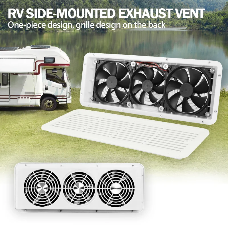 Ventilateur De Ventilation Pour Camping-car - QQMORA - 12 V - 5 W - Échappement Bidirectionnel