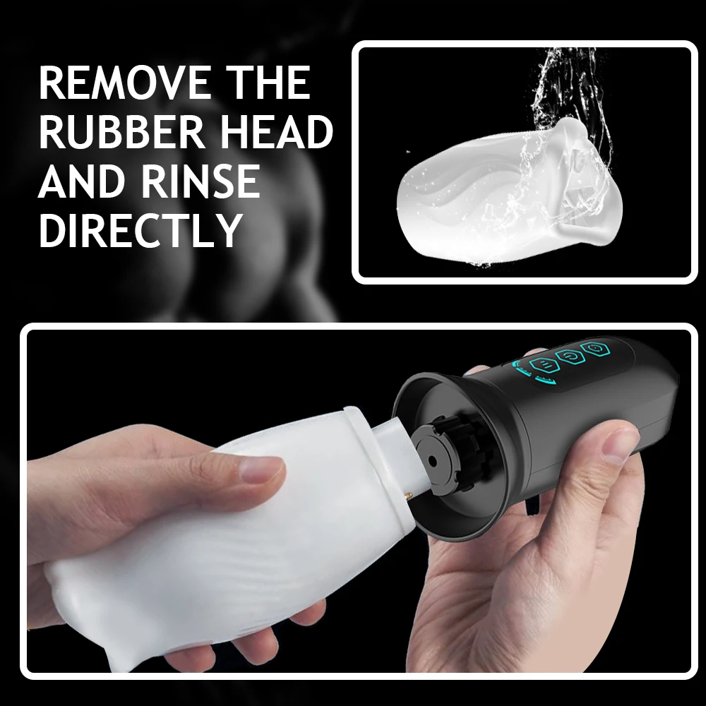 Rotierender Penis Masturbator Für Männliches Eichel Training_voghion.com