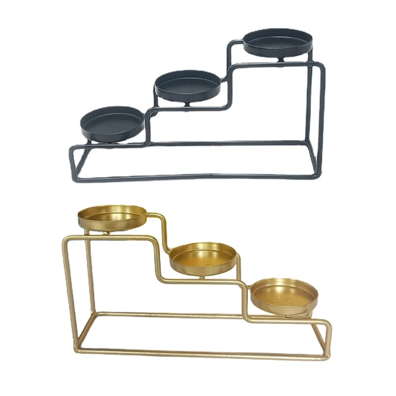 

Ladder Iron Table Tealight Holder Retro Metal Candlestick Candelabra Decor