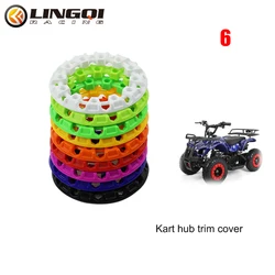 LINGQI RACING 6 Inch Hub Wheel Trim Protection Decoration Rim Cap Plastic Cover For Pit Dirt Bike ATV Dune Buggy Accessories