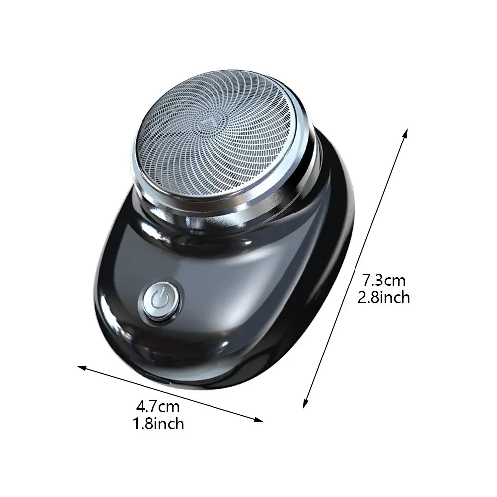 Pocket Size Electric Travel Shaver For Men Washable Rechargeable Portable Painless Cordless Trimmer Knive Face Beard Razor Rotary shaver,Electric razor,Electric shaver,Electrical rotary shaver,Cordless shaver