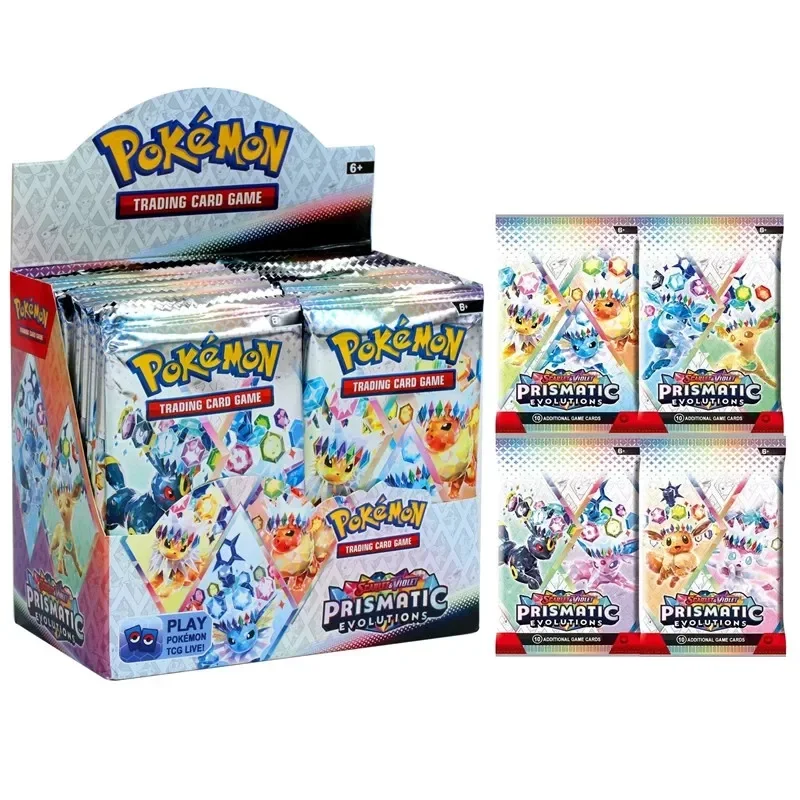 360Pcs  카드 메가 루카리오 프리즈매틱 에볼루션 블랙 볼트 게임 카드 영어 부스터 배틀  카드 컬렉션 카드