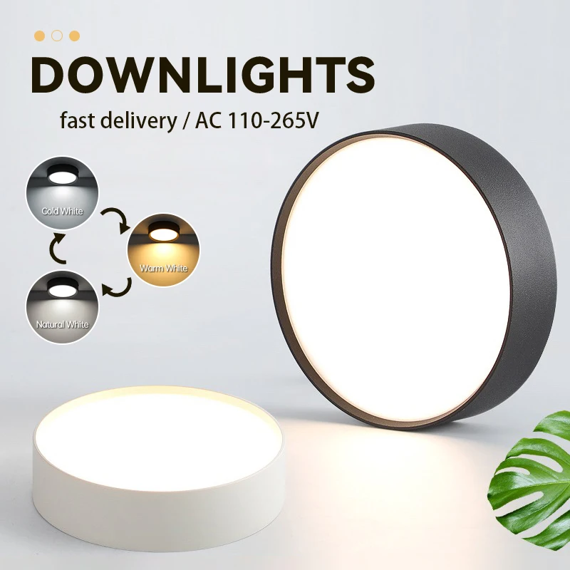 Led 통 LED 스포트 라이트 천장 10W15W 25W 표면 장착 통 거실 자리 천장에 대 한 얇은 접이식 스포트라이트