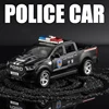 1/32 Scale Fords F150 Off-Road Pickup Truck Police Alloy Car Diecast Toy Car Model Sound &Light Children's Toy Collectibles Gift