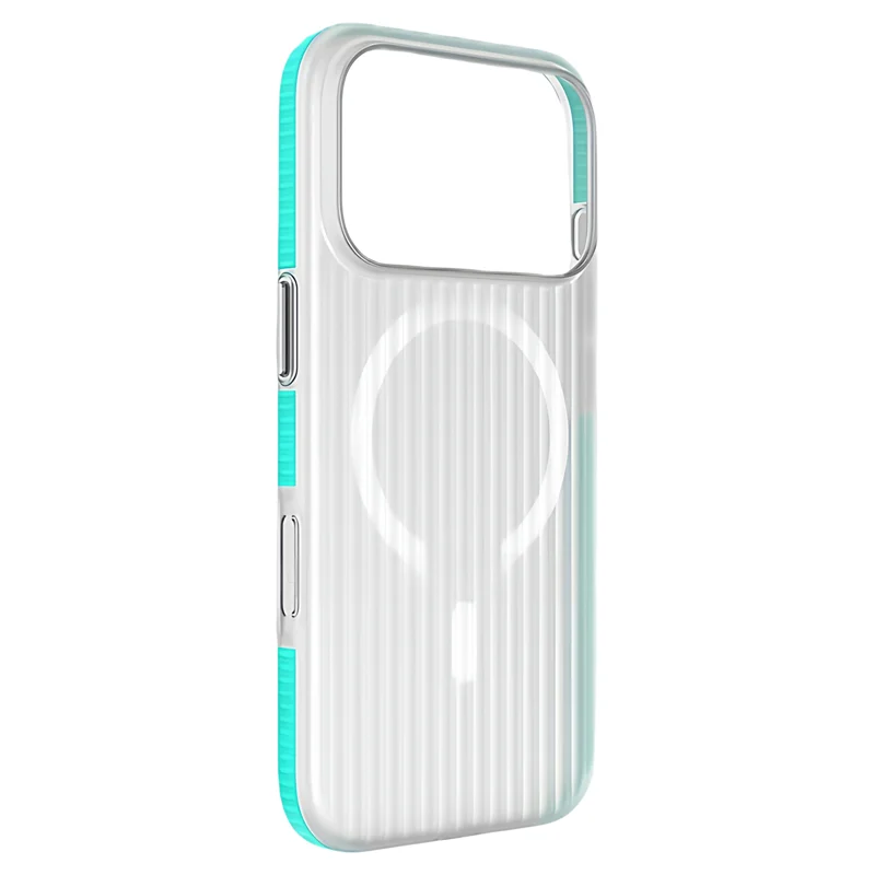 Luxury Grating Magsafe PC Back Phone Case with Skin-Friendly Feel and Wireless Charging Compatibility