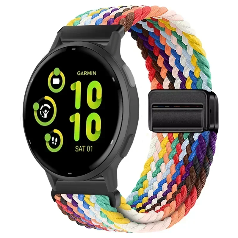 Braided Nylon Loop Strap with Magnetic Closure