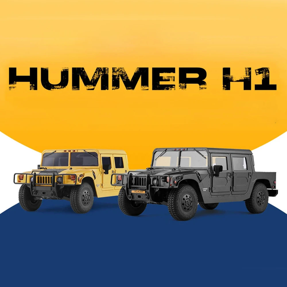 RC카 1/12 HUMMER H1 클라이머 원격 제어 전기 하드코어 더트 바이크 차동 잠금 도어 및 브리지 듀얼 스피드 성인 선물