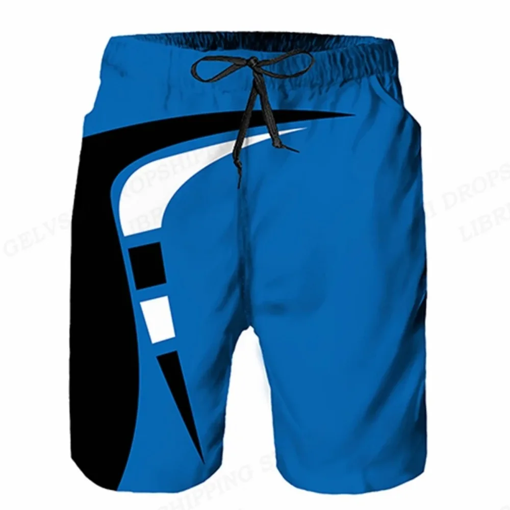 2023 Summer Men's Swimwear Shorts Racing Beach Shorts Motorcycle Swim Trunk Men Swimsuit Surf Board Short Boy Pants Fitness Gym 2