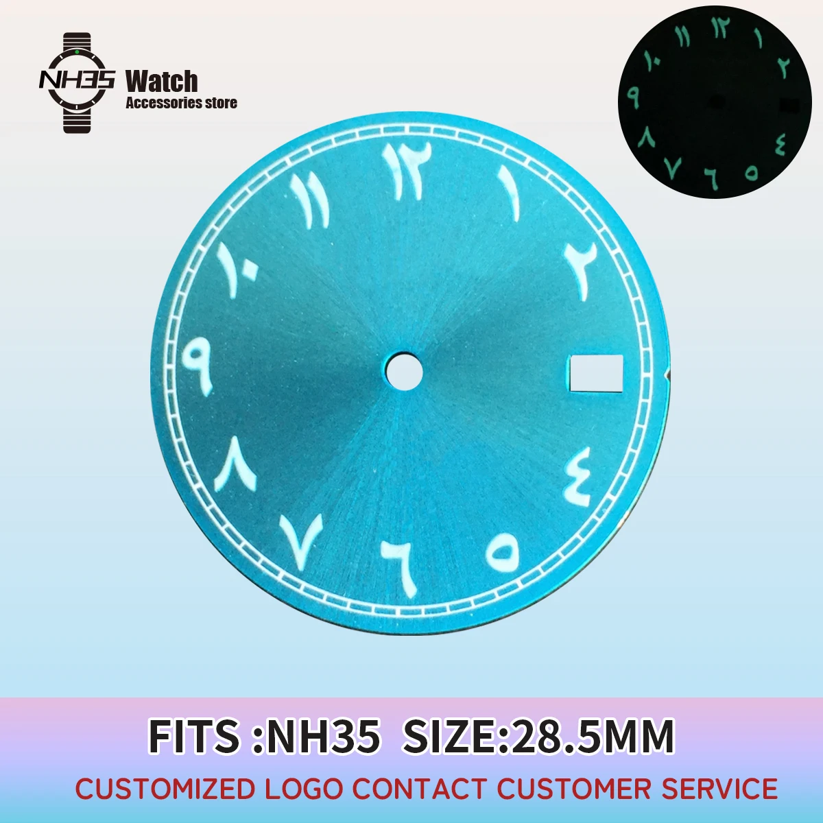 NH35 Arabic Numerals Dial Face For Seiko Mods NH35 Movement